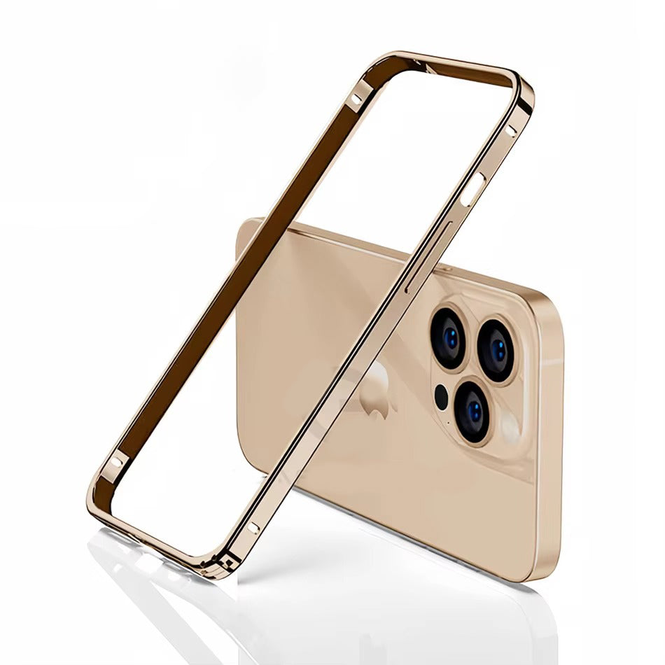 Luxury Apple iPhone Case, MagSafe Compatible, Camera Lens & Screen Protection, Ultra Thin, Shockproof, Magnetic Full All Around Cover – Lightweight Aluminum Metal Frame Bumper Case with Thin Alloy Back Protection