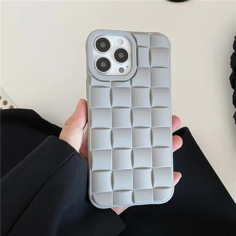 Premium Apple iPhone Case, MagSafe Compatible, Camera Lens & Screen Protection, Ultra Thin, Shockproof, Magnetic Full All Around Cover – 3D Weave Soft Liquid Silicone Case with Shockproof Back Shell Design