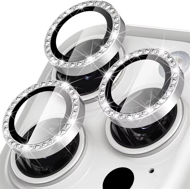 Premium Metal Camera Lens Protector – Tempered Glass Lens Cover Ring with Scratch Resistance, Shock Protection, Anti-Dust Coating and Precision Camera Protection