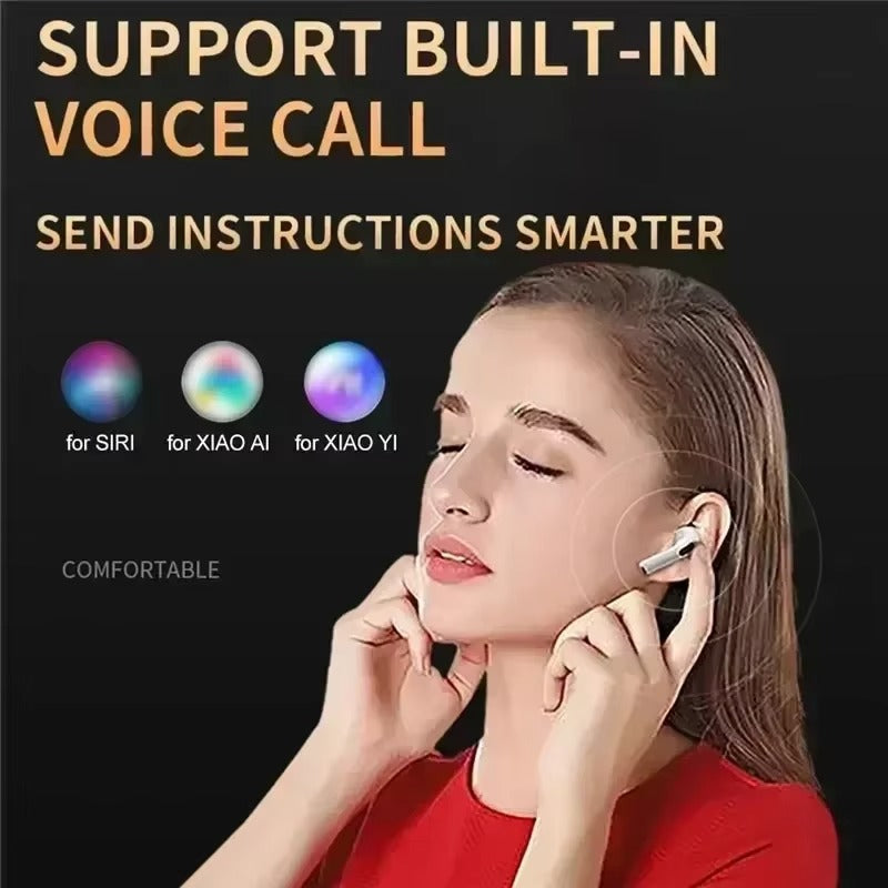 Premium TWS Wireless Earbuds with Mic – Bluetooth 5.0, Noise Cancelling, Touch Control, Long Battery Life, HiFi Stereo Earphones for iOS & Android