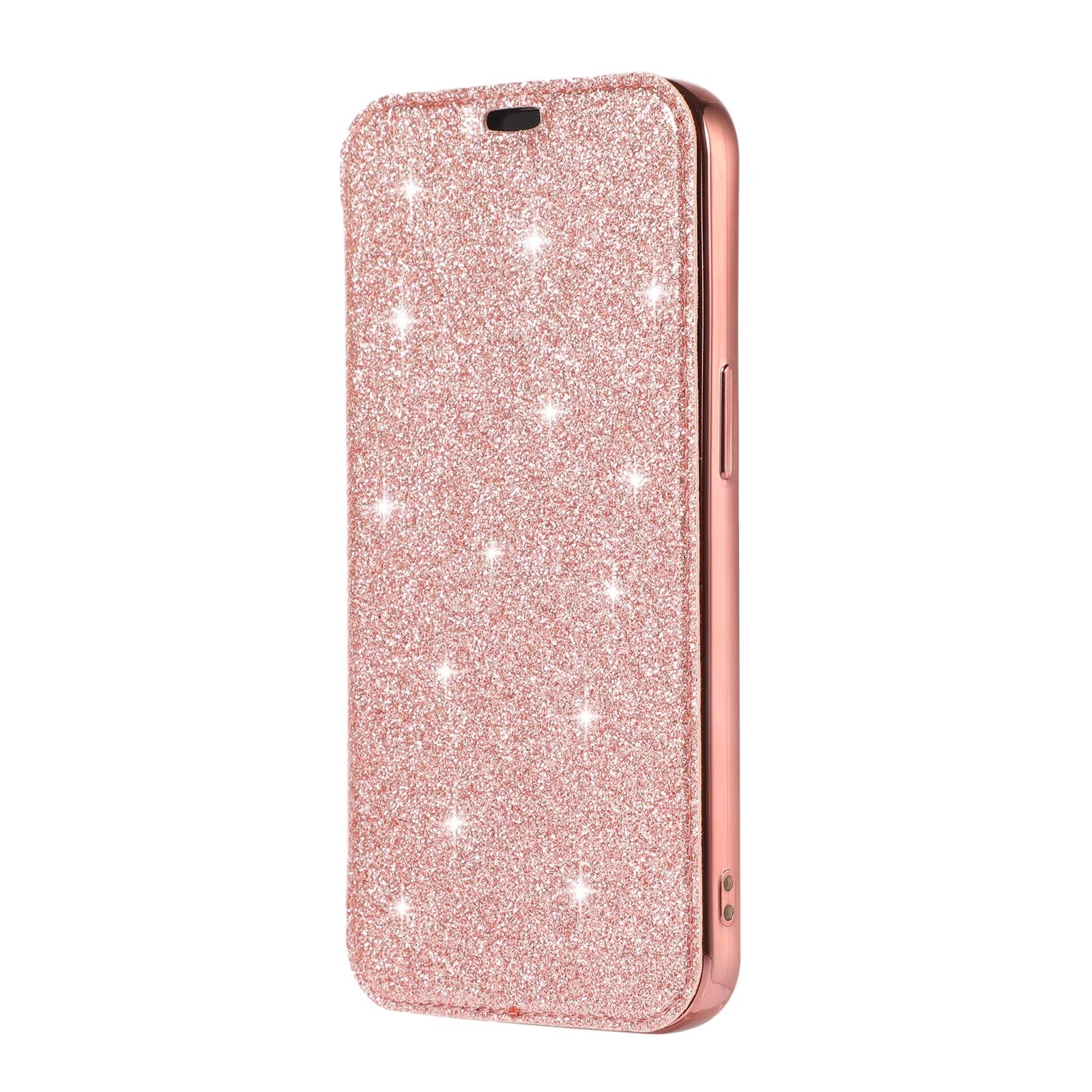 Luxury Apple iPhone Case, MagSafe Compatible, Camera Lens and Screen Protection, Ultra Thin, Shockproof, Magnetic, Full All Around Protection, Glitter Flip Wallet Cover