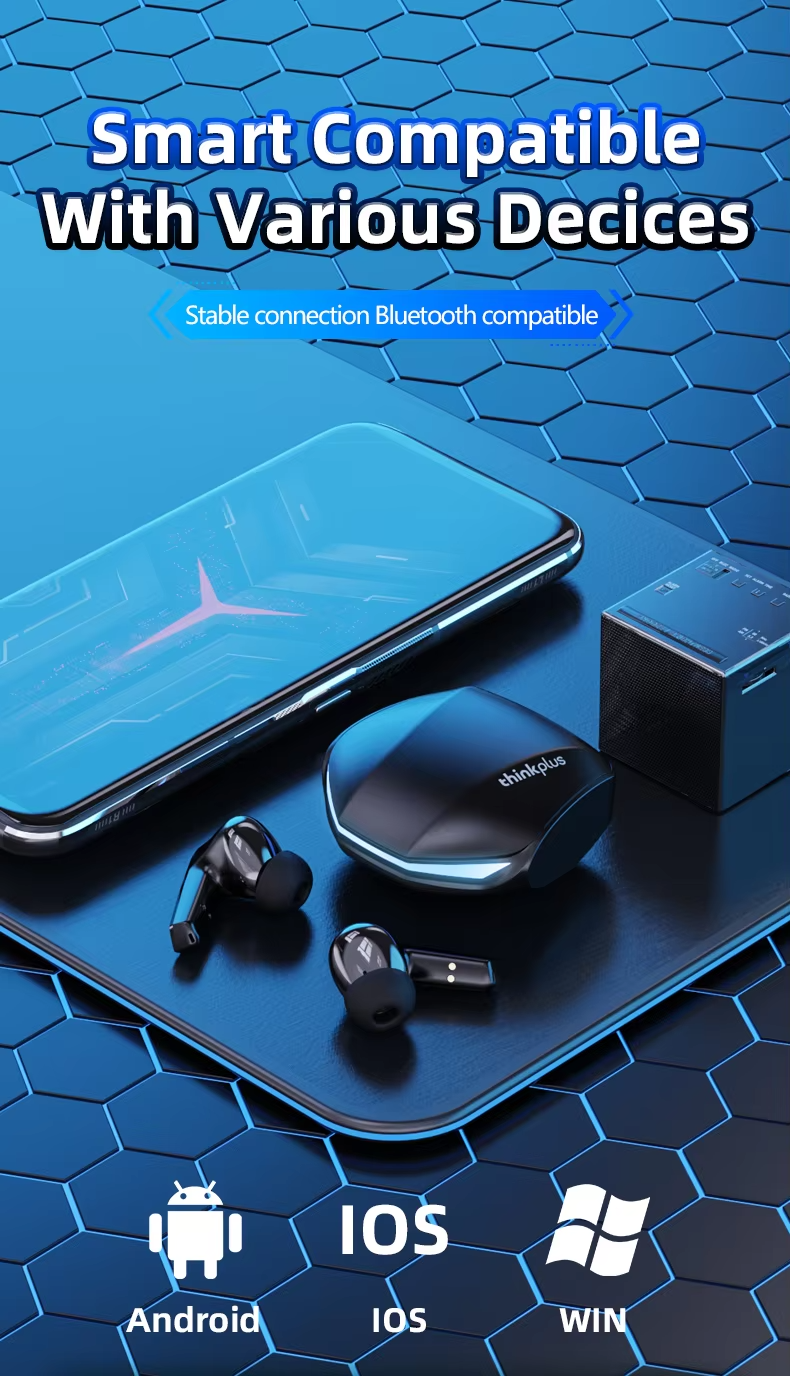 Premium Wireless Gaming Earbuds – Bluetooth 5.3 Low Latency In-Ear Headset, Sweatproof Sport Design for Apple iPhone Users