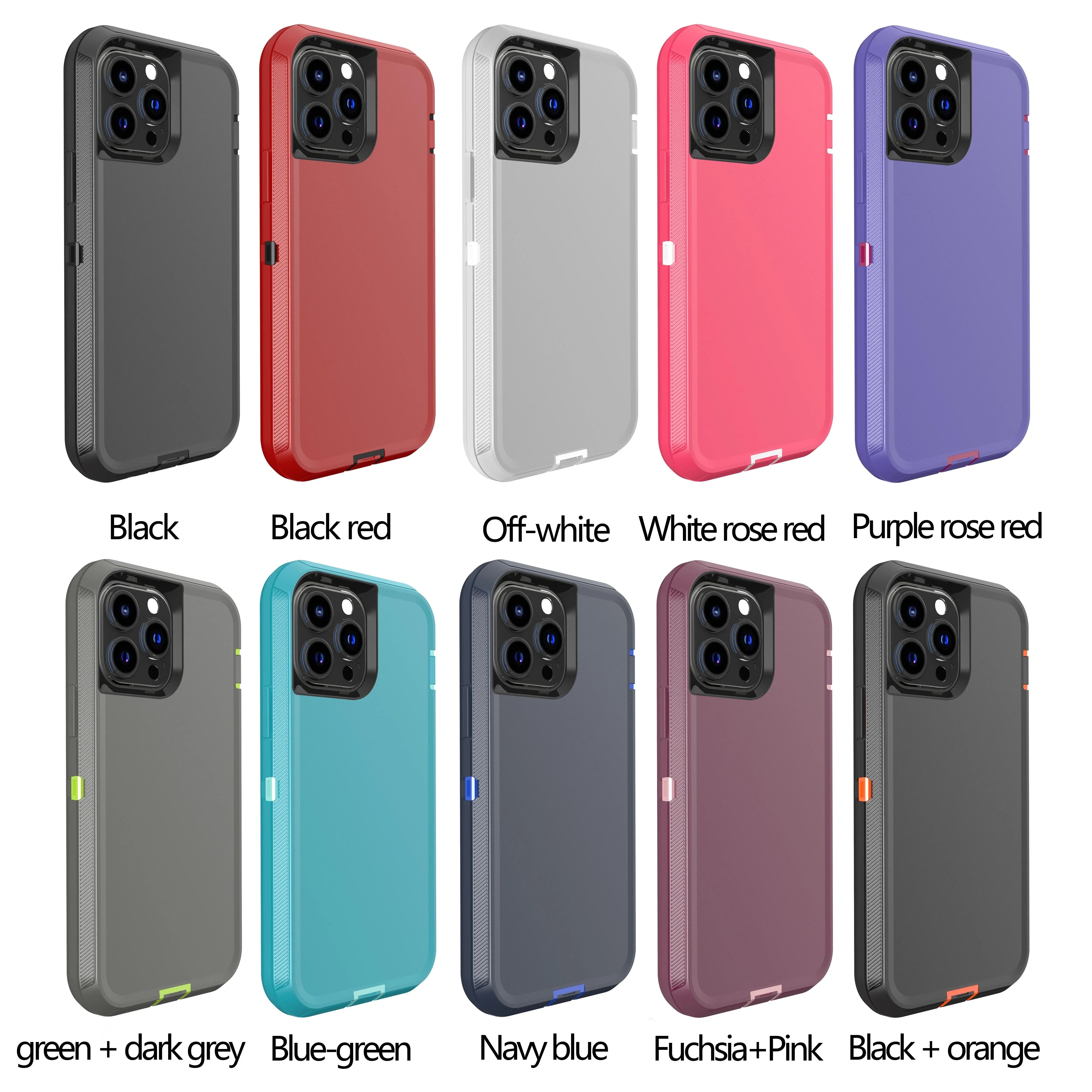 Robust Apple iPhone Case, MagSafe Compatible, Camera Lens and Screen Protection, Ultra Thin, Shockproof, Magnetic, Full All Around Protection, 3-in-1 Belt Clip Armor Cover