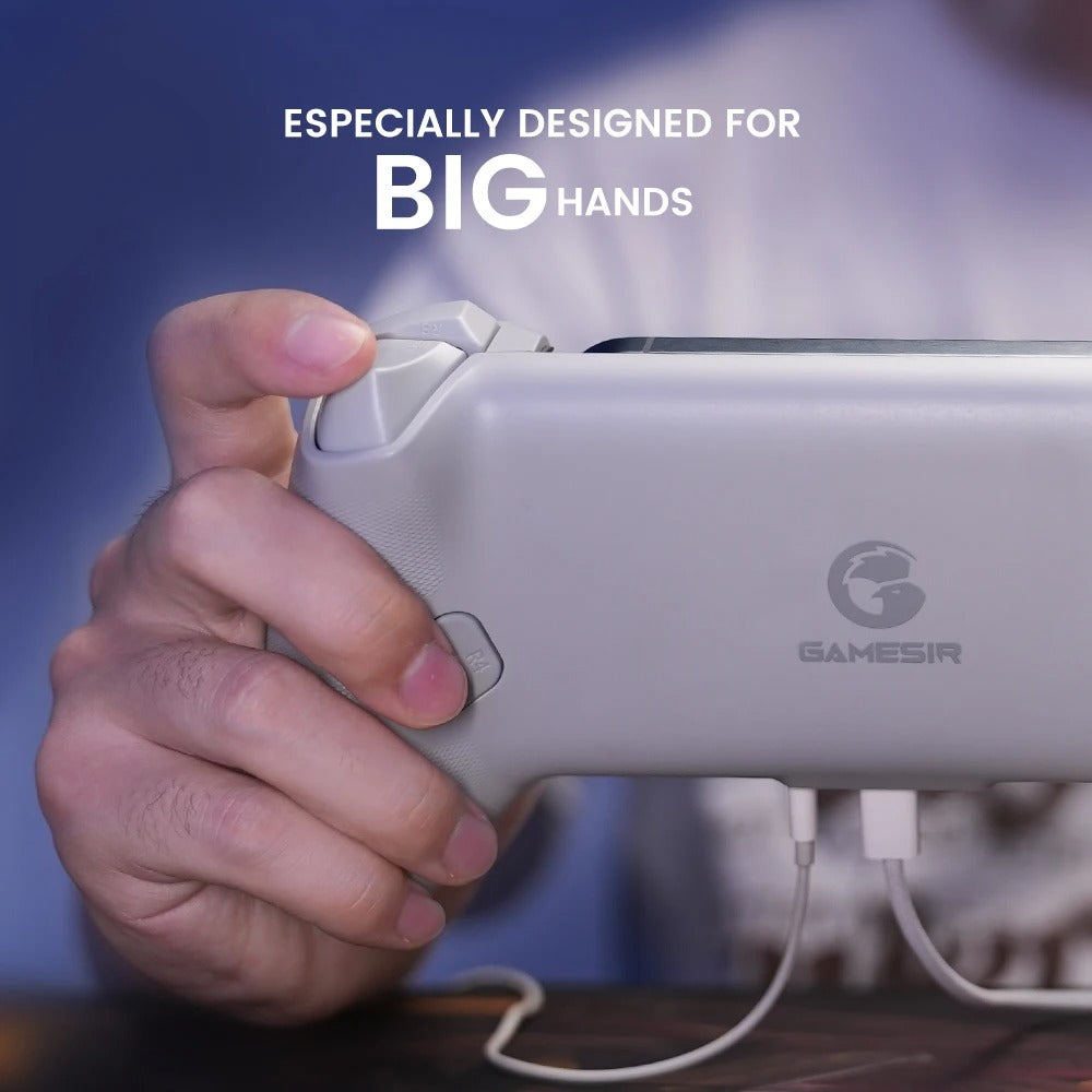 Premium Mobile Game Controller for iPhone, Hall Effect Joystick Gamepad, Wireless Stretchable Design for Apple Devices