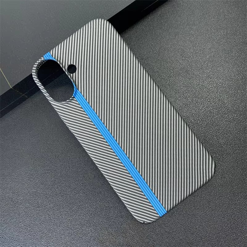 High Quality Apple iPhone Case, MagSafe Compatible, Camera Lens & Screen Protection, Ultra Thin, Shockproof, Magnetic Full All Around Cover – Double Color Carbon Fiber Texture Matte Case with Ultra Thin Shockproof Design