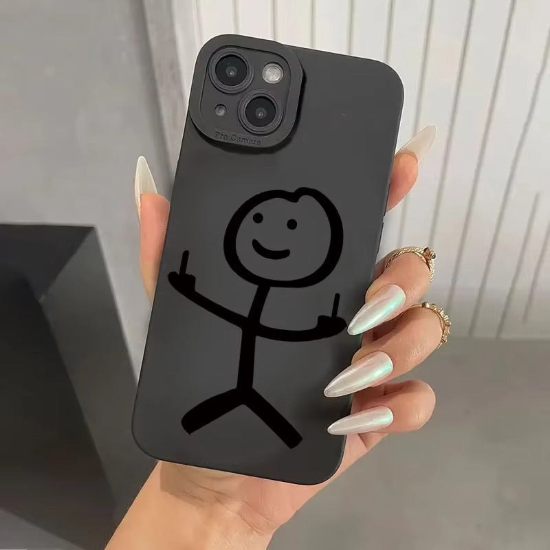 Premium Apple iPhone Case, MagSafe Compatible, Camera Lens and Screen Protection, Ultra Thin, Shockproof, Magnetic, Full All Around Protection, Cartoon Matchman Cover