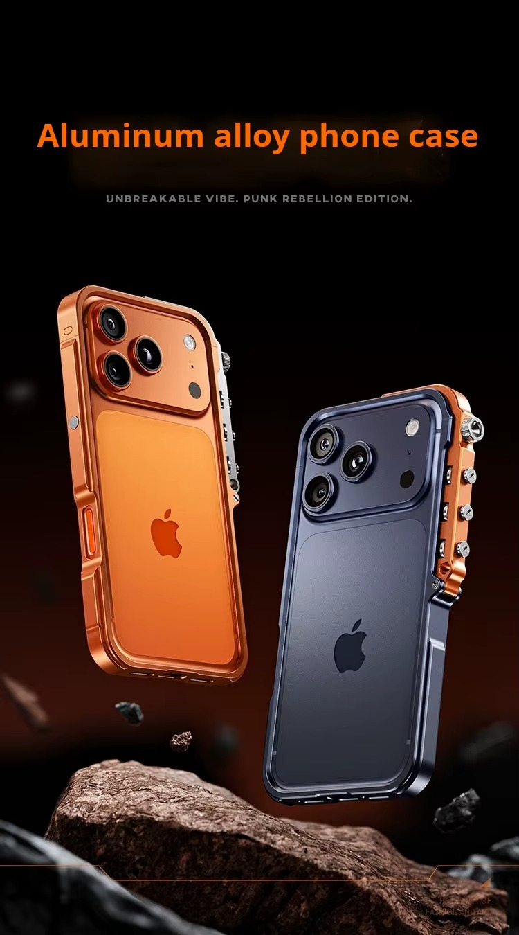 Premium Aluminum Alloy Bumper iPhone Case – MagSafe Compatible Magnetic Cover with Shockproof Frame, Heat Dissipation Design and Camera Protection