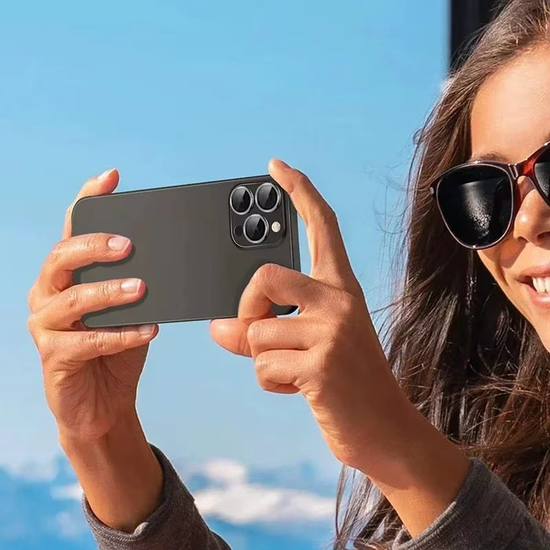 Premium Metal Camera Lens Protector – Tempered Glass Lens Cover Ring with Scratch Resistance, Shock Protection, Anti-Dust Coating and Precision Camera Protection