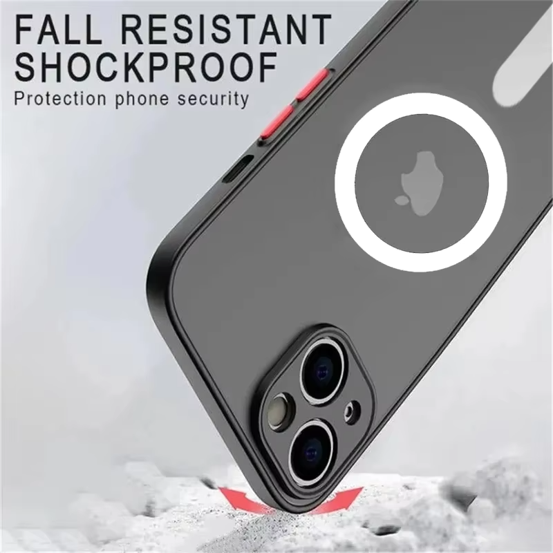 Luxury Apple iPhone Case Camera Lens & Screen Protection, Ultra Thin Shockproof Magnetic Full All Around Protection Cover