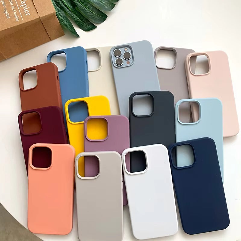 High Quality Apple iPhone Case, MagSafe Compatible, Camera Lens & Screen Protection, Ultra Thin, Shockproof, Magnetic Full All Around Cover – Liquid Silicone Case with Soft Touch Finish in Official Style Design