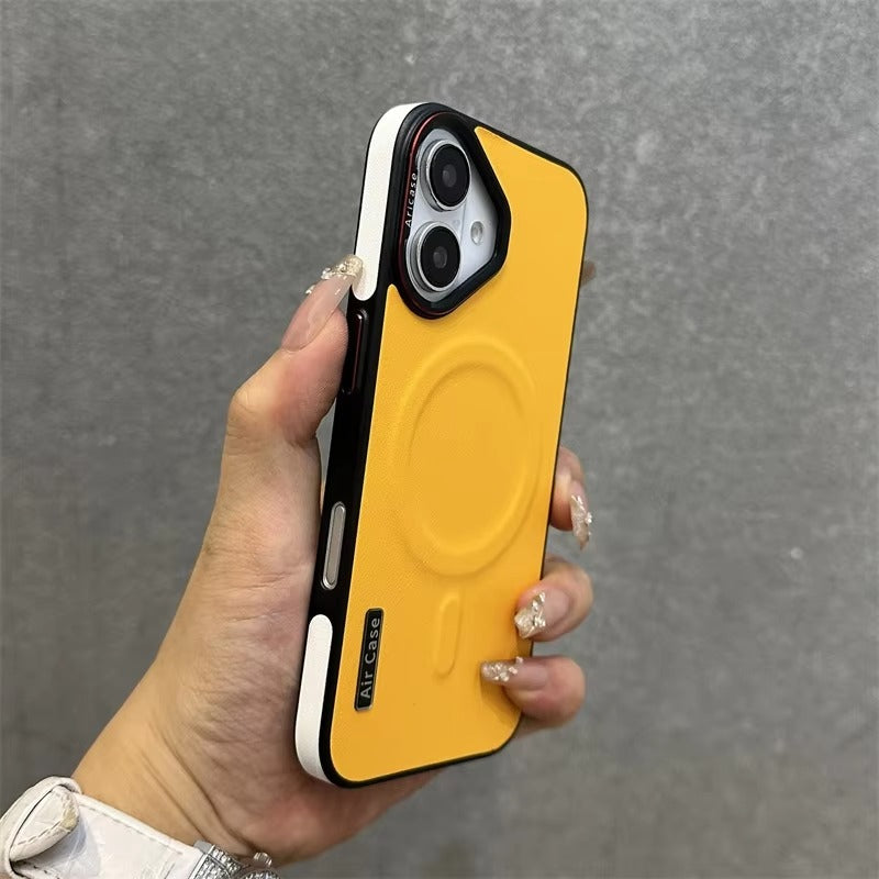 Luxury Apple iPhone Case, MagSafe Compatible, Camera Lens & Screen Protection, Ultra Thin, Shockproof, Magnetic Full All Around Cover – Wireless Charging Lanyard Bumper Case