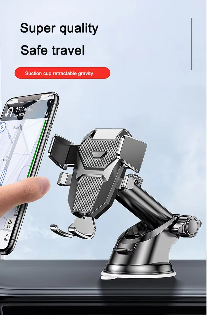 Premium Suction Cup Car Phone Holder for iPhone – Windshield & Dashboard Mount, Mobile Stand for Apple Devices