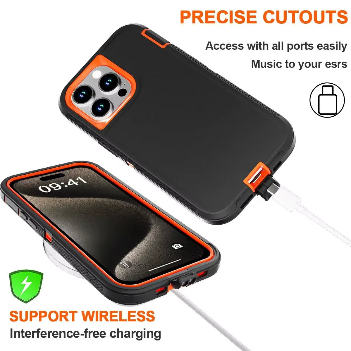 Robust Apple iPhone Case, MagSafe Compatible, Camera Lens & Screen Protection, Ultra Thin, Shockproof, Magnetic Full All Around Cover – 3-in-1 Defender Armor Rugged Case with Back Belt Clip & Full Body Protection