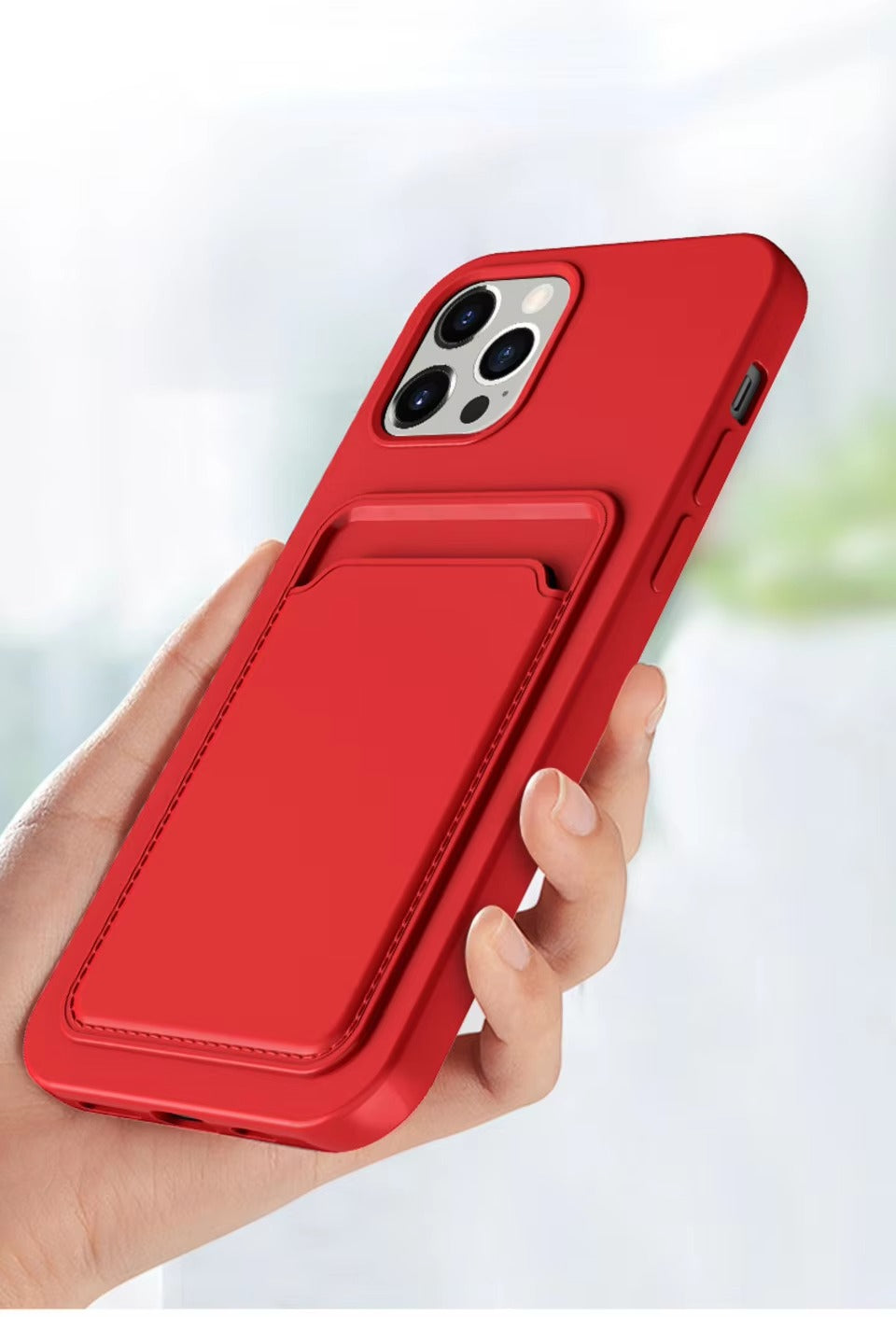Premium Apple iPhone Case, MagSafe Compatible, Camera Lens and Screen Protection, Ultra Thin, Shockproof, Magnetic, Full All Around Protection, Frosted Card Pocket Cover