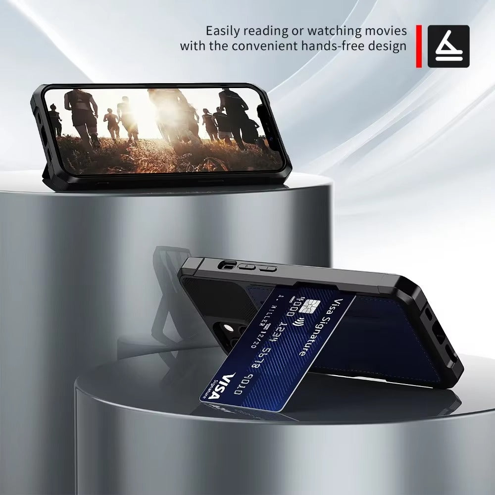 Robust Apple iPhone Case, MagSafe Compatible, Camera Lens and Screen Protection, Ultra Thin, Shockproof, Magnetic, Full All Around Protection, Armor Card Slot Cover