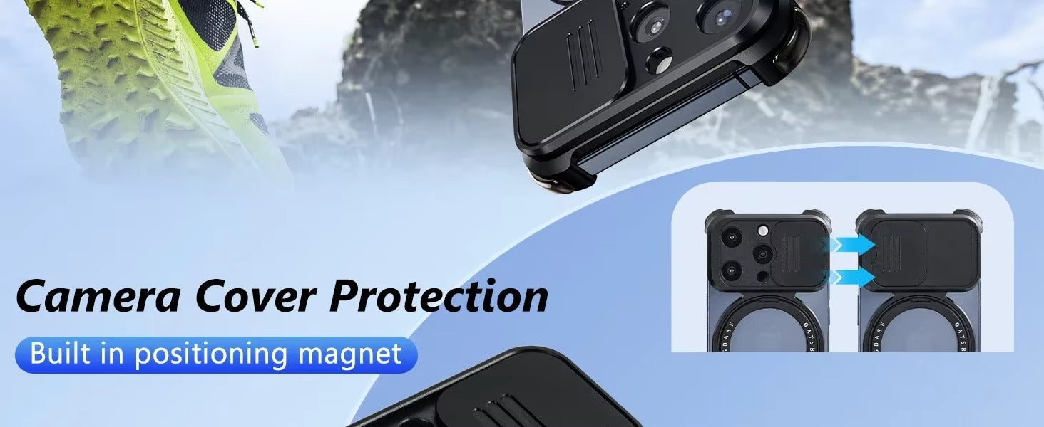 Premium Apple iPhone Case n, Ultra Thin Shockproof Magnetic Full All Around Protection Cover with Wireless Charging Bumper