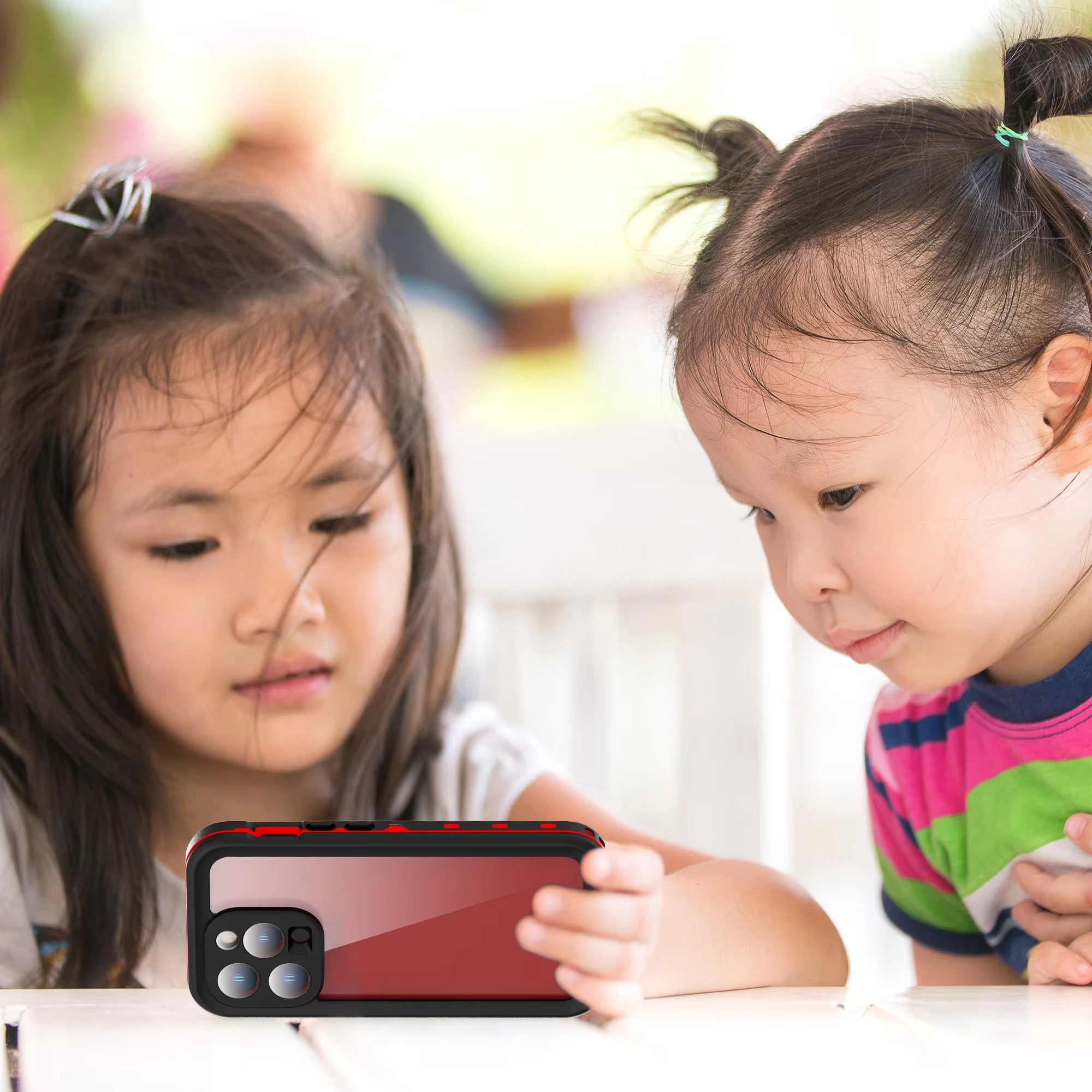 High Quality Apple iPhone Case MagSafe Compatible, Camera Lens & Screen Protection, Ultra Thin Shockproof Magnetic Full All Around Protection Cover with IP68 Transparent Rope Design