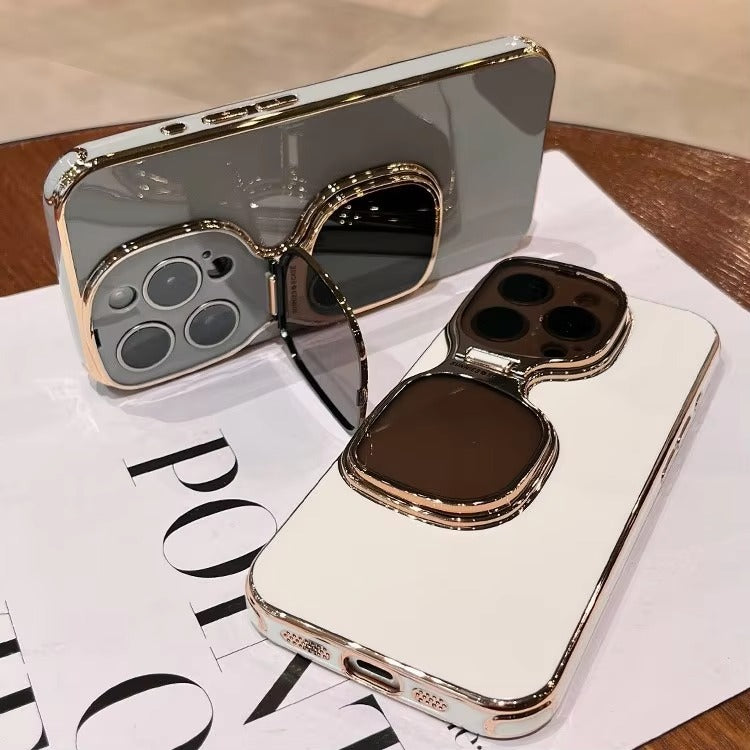 Premium Apple iPhone Case, MagSafe Compatible, Camera Lens and Screen Protection, Ultra Thin, Shockproof, Magnetic, Full All Around Protection, Fold Lens Stand Holder Cover