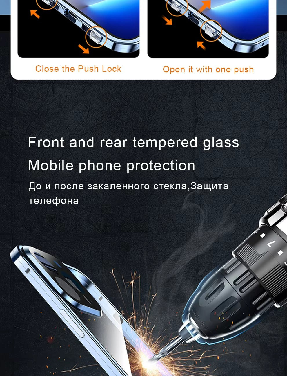 Premium Apple iPhone Case MagSafe Compatible, Camera Lens & Screen Protection, Cover with 360 Metal Glass Bumper