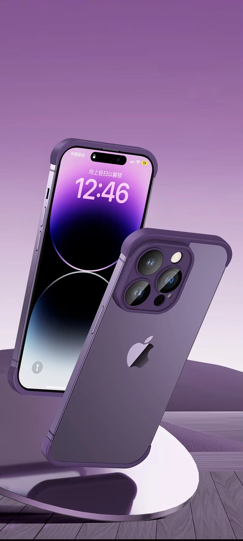 Premium Apple iPhone Case, MagSafe Compatible, Camera Lens & Screen Protection, Ultra Thin, Shockproof, Magnetic Full All Around Cover – Frameless TPU Silicone Bumper Case with Built-In Glass Lens Protector