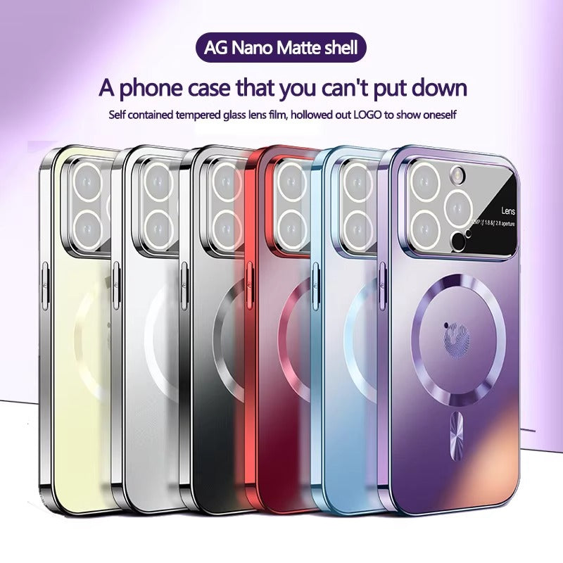 Premium Apple iPhone Case MagSafe Compatible, Camera Lens & Screen Protection, Ultra Thin Shockproof Magnetic Full All Around Protection Cover with Frosted AG Matte Back Design