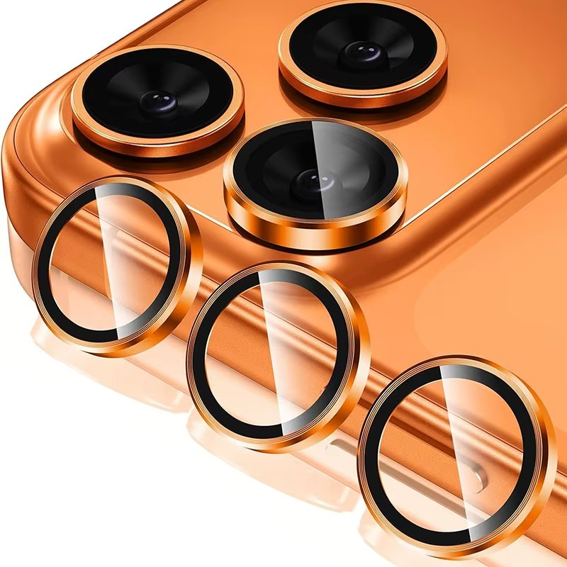 Premium Metal Camera Lens Protector – Tempered Glass Lens Cover Ring with Scratch Resistance, Shock Protection, Anti-Dust Coating and Precision Camera Protection