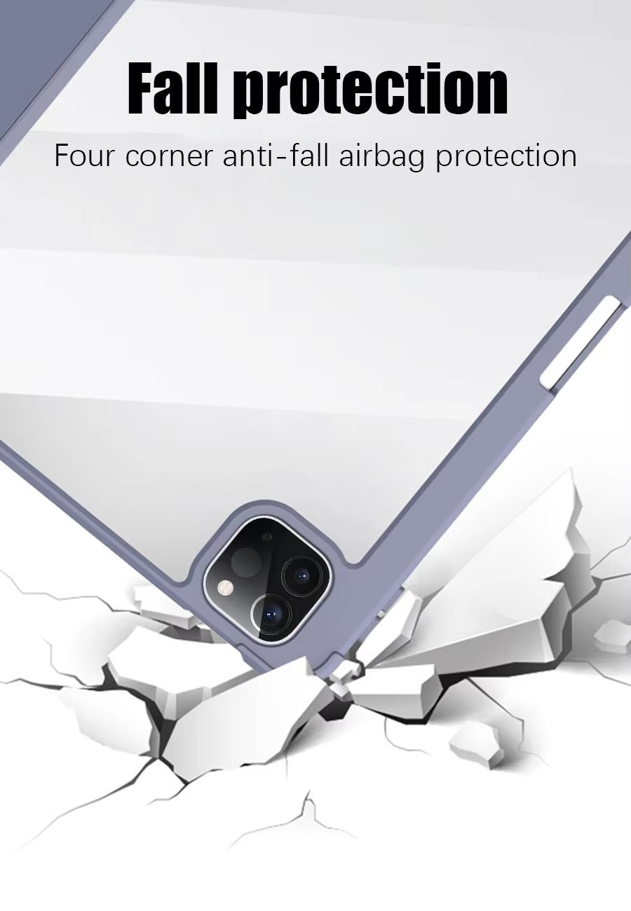 Premium iPad Case with Pencil Holder – Magnetic Protective Cover , Compatible with 10.2", 11", 12.9", 13" Tablet Sizes