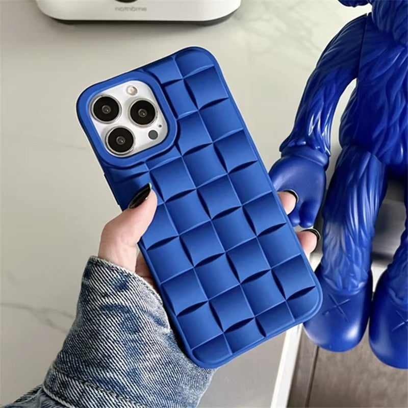 Premium Apple iPhone Case, MagSafe Compatible, Camera Lens & Screen Protection, Ultra Thin, Shockproof, Magnetic Full All Around Cover – 3D Weave Soft Liquid Silicone Case with Shockproof Back Shell Design