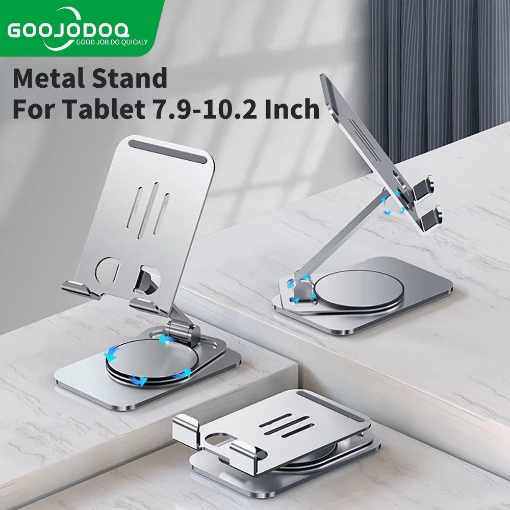 Premium Tablet Stand HolderDesktop Mount for iPad, 10.2", 11", and Other Tablets Stable Base for Office, Home or Kitchen Use