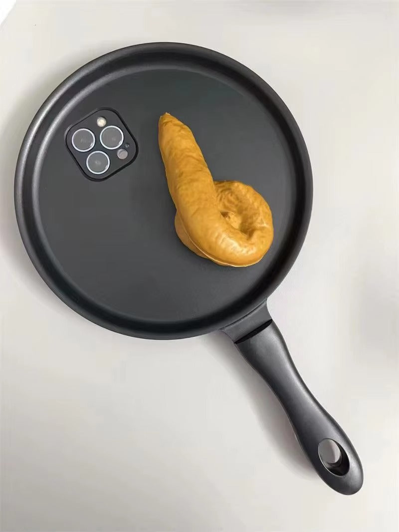 Premium Apple iPhone Case, MagSafe Compatible, Camera Lens and Screen Protection, Ultra Thin, Shockproof, Magnetic, Full All Around Protection, 3D Frying Pan Silicone Cover