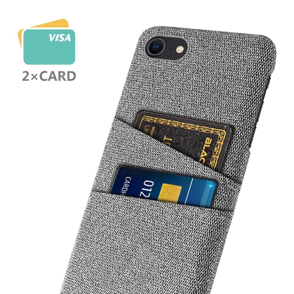 Premium Apple iPhone Case, MagSafe Compatible, Camera Lens and Screen Protection, Ultra Thin, Shockproof, Magnetic, Full All Around Protection, Dual Card Fabric Cover