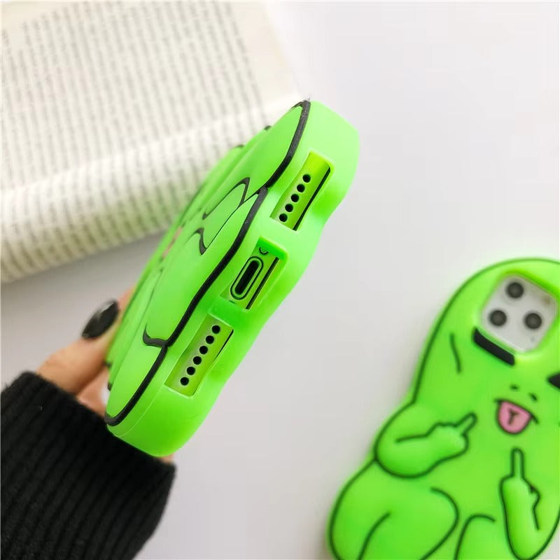 Premium Apple iPhone Case, MagSafe Compatible, Camera Lens and Screen Protection, Ultra Thin, Shockproof, Magnetic, Full All Around Protection, Alien Finger Soft Cover
