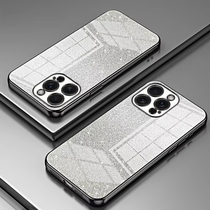 Premium Glitter Electroplated Apple iPhone Case, MagSafe Compatible, Ultra Thin Magnetic Shockproof Full Protection Cover
