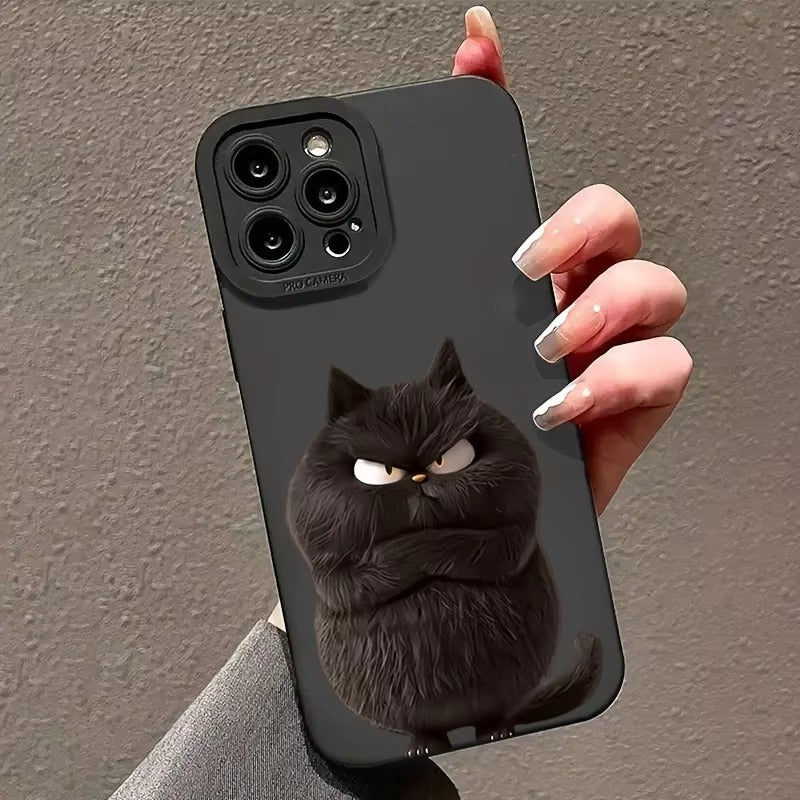 Premium Apple iPhone Case, MagSafe Compatible, Camera Lens and Screen Protection, Ultra Thin, Shockproof, Magnetic, Full All Around Protection, Cool Cat Soft Cover