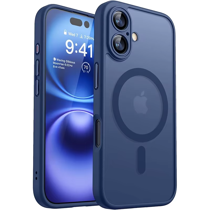 Luxury Apple iPhone Case Camera Lens & Screen Protection, Ultra Thin Shockproof Magnetic Full All Around Protection Cover