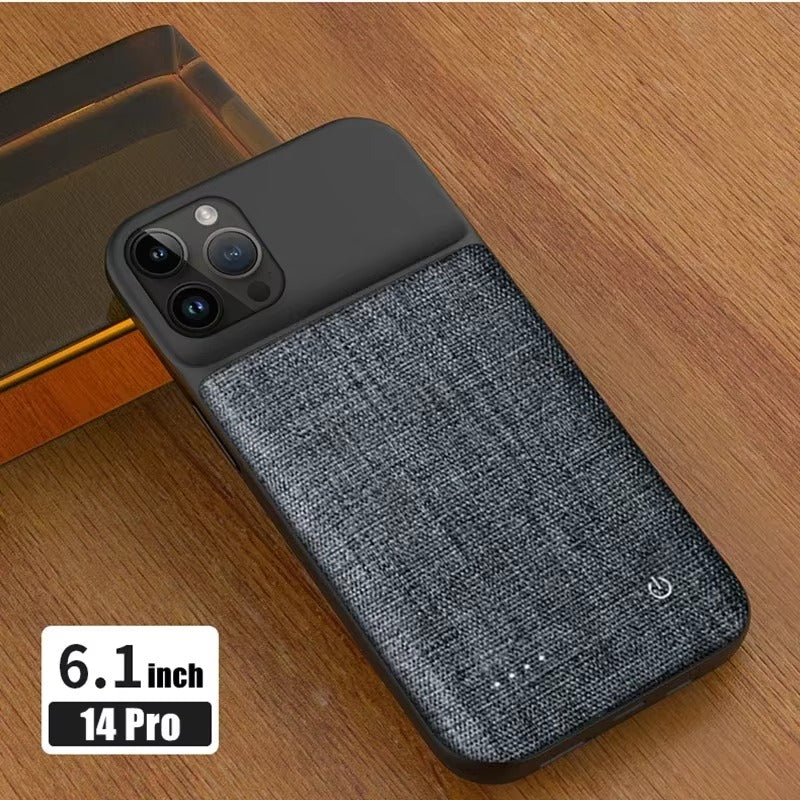 Premium Apple iPhone Case MagSafe Compatible, Camera Lens & Screen Protection, Ultra Thin Shockproof Magnetic Full All Around Protection Cover with 10000mAh Oxford Battery