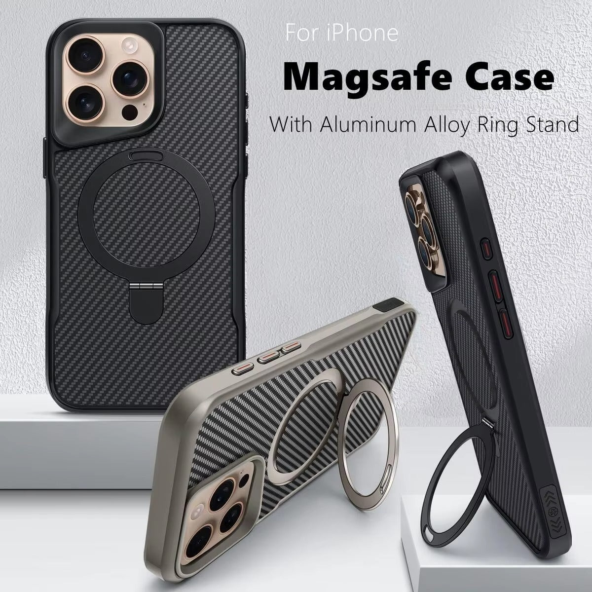 Premium Apple iPhone Case, Camera Lens & Screen Protection, Ultra Thin Shockproof Magnetic Full All Around Protection Cover