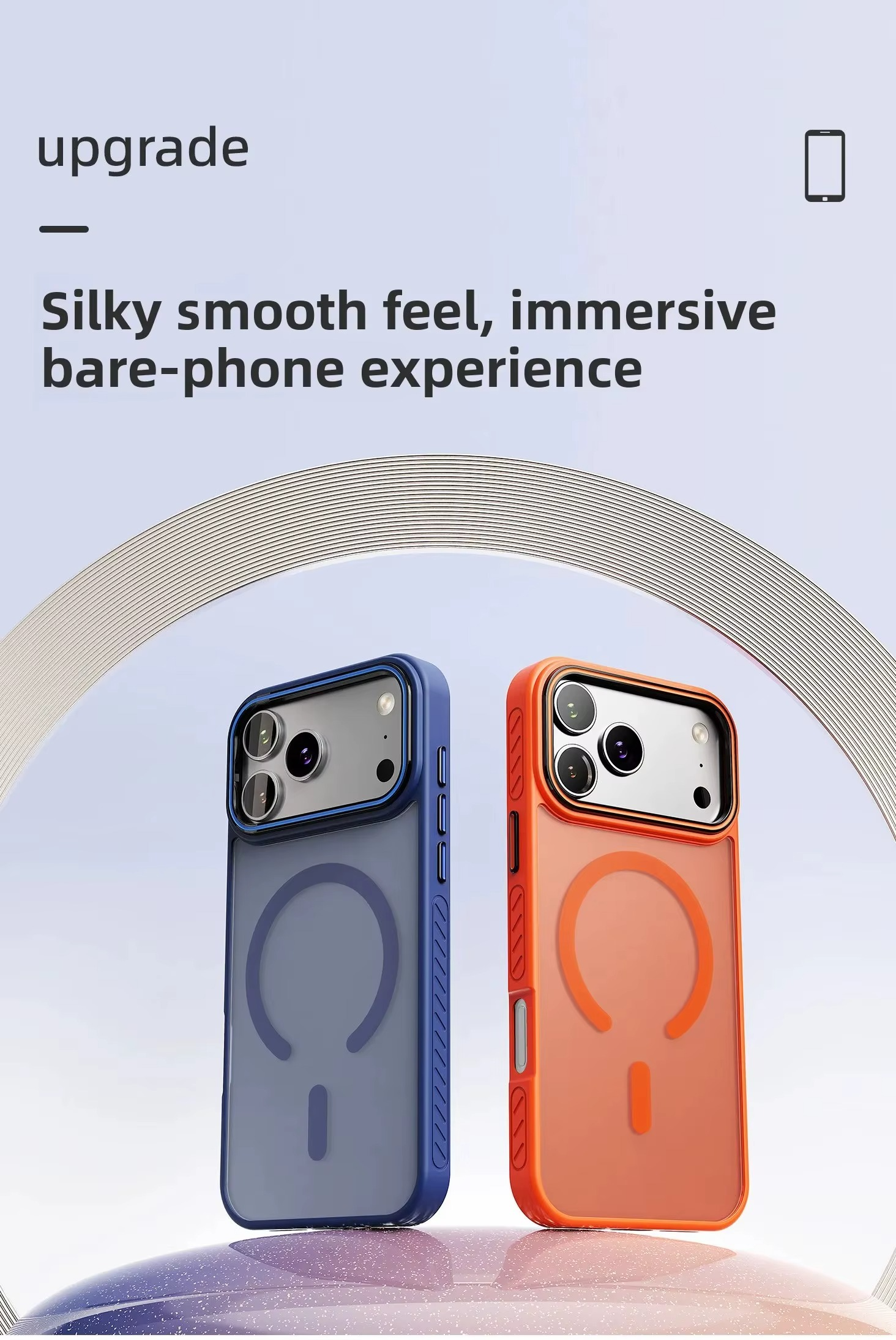 Luxury Transparent Matte iPhone Case – MagSafe Compatible Magnetic Protective Cover with Shockproof Frame and Raised Camera Lens Protector