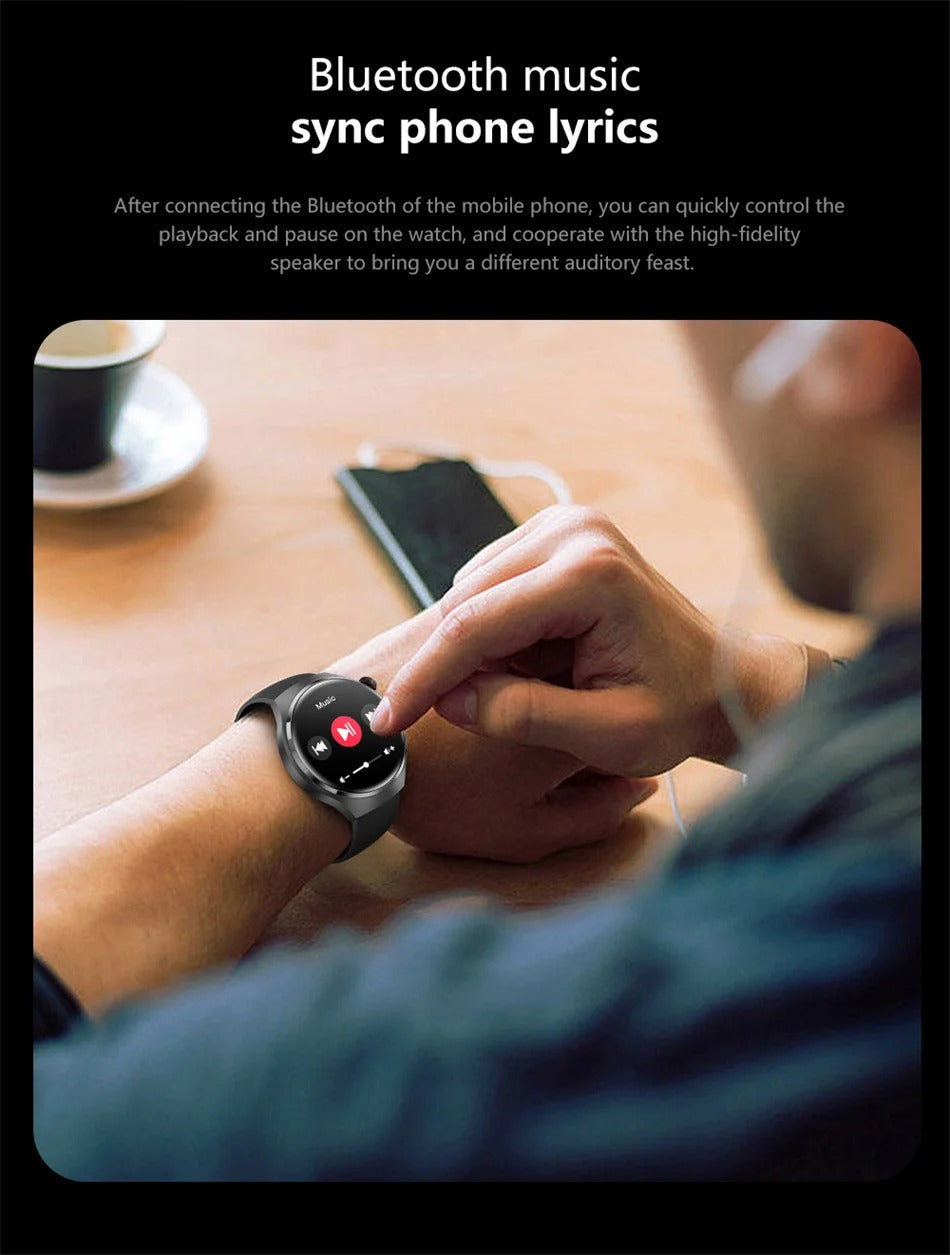 NFC GPS Smartwatch for Men – 1.6" AMOLED Display, Bluetooth Calling, Health & Fitness Tracker, Sleep Monitor, IP68 Waterproof, Long Battery Life, Voice Assistant