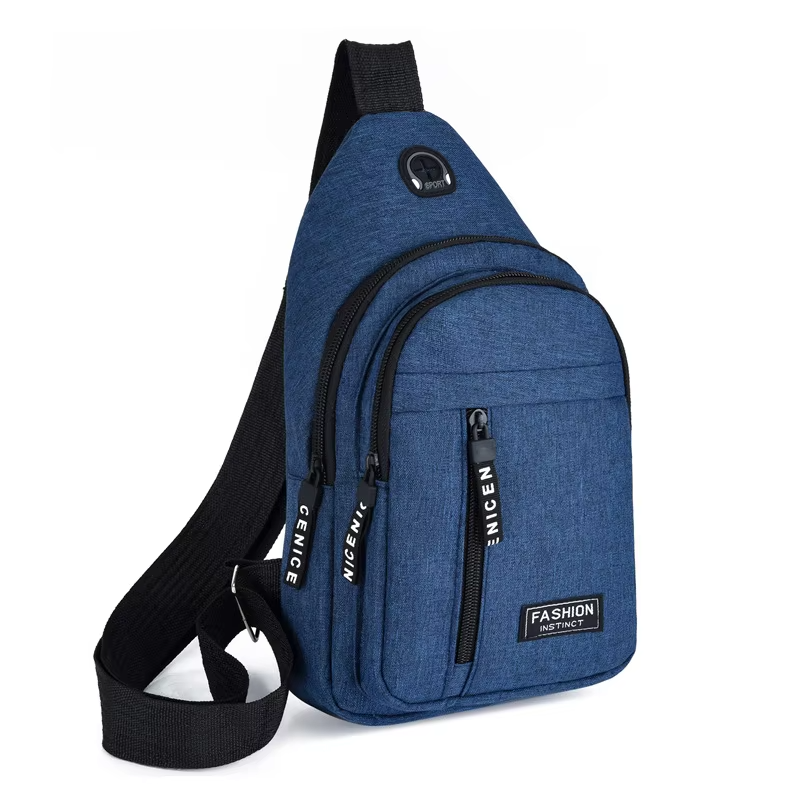 Premium Waterproof Crossbody Chest Bag for Men – Multifunctional Oxford Fabric Shoulder Sling with Anti-Theft Pocket, Stylish Casual Travel Pack