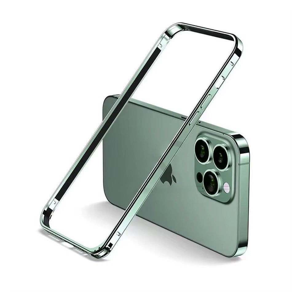 Luxury Apple iPhone Case, MagSafe Compatible, Camera Lens & Screen Protection, Ultra Thin, Shockproof, Magnetic Full All Around Cover – Lightweight Aluminum Metal Frame Bumper Case with Thin Alloy Back Protection