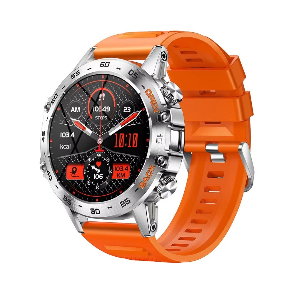 Luxury Bluetooth Call Smartwatch for iPhone – 1.39" Full Touch Fitness Tracker with Steel Band, IP67 Waterproof Health Watch