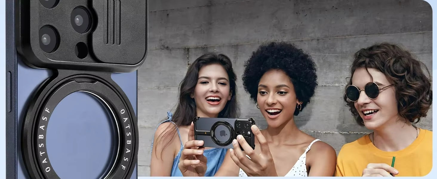 Premium Apple iPhone Case n, Ultra Thin Shockproof Magnetic Full All Around Protection Cover with Wireless Charging Bumper