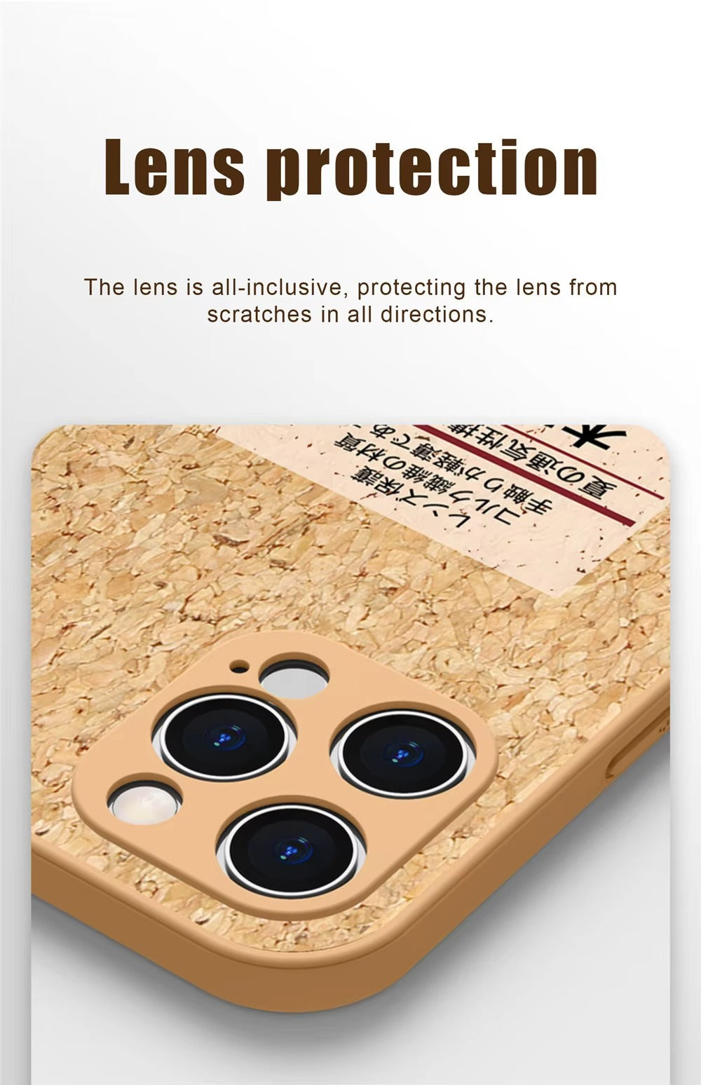 Luxury Apple iPhone Case, MagSafe Compatible, Camera Lens and Screen Protection, Ultra Thin, Shockproof, Magnetic, Full All Around Protection, Cork Wood Soft Cover