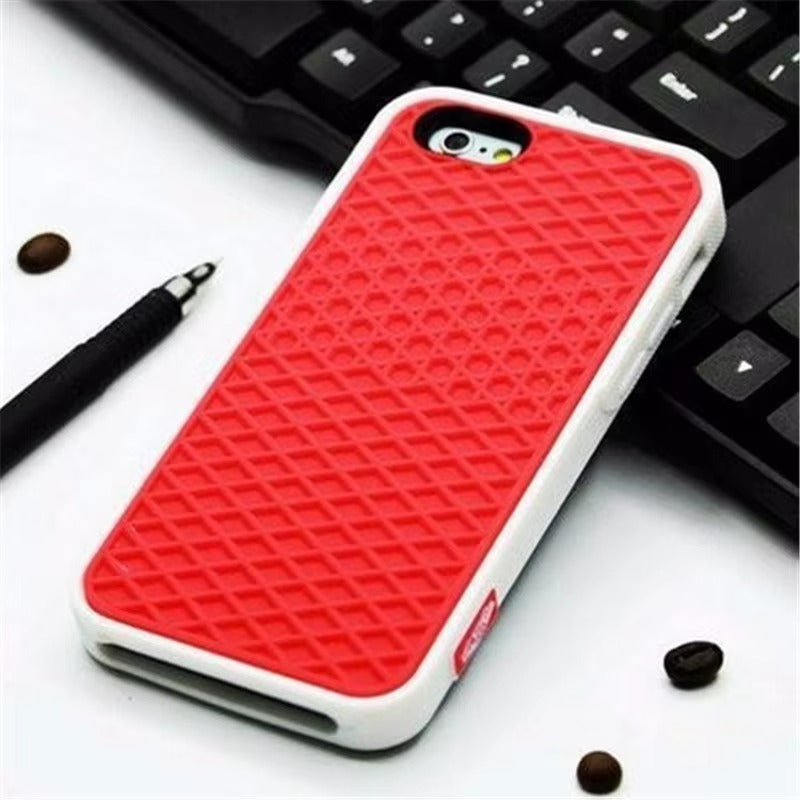 Premium Apple iPhone Case, MagSafe Compatible, Camera Lens & Screen Protection, Ultra Thin, Shockproof, Magnetic Full All Around Cover – Waffle Sport Shoe Sole Texture Silicone Case with Grippy Back Design