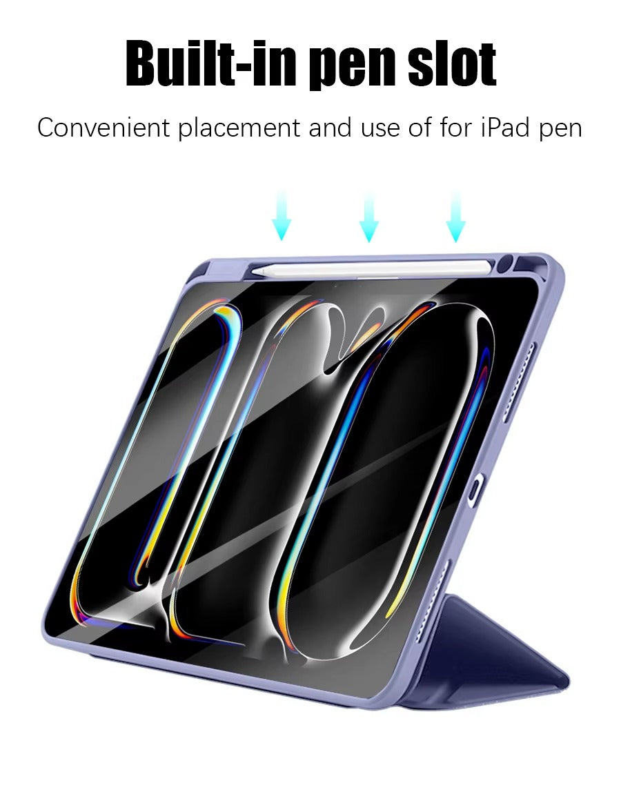 Premium iPad Case with Pencil Holder – Magnetic Protective Cover , Compatible with 10.2", 11", 12.9", 13" Tablet Sizes