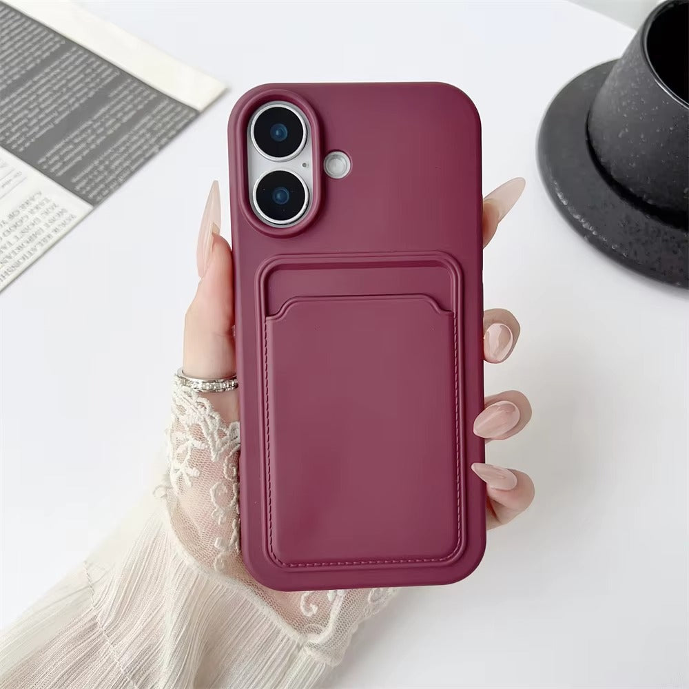 Premium Apple iPhone Case, MagSafe Compatible, Camera Lens and Screen Protection, Ultra Thin, Shockproof, Magnetic, Full All Around Protection, Frosted Card Pocket Cover