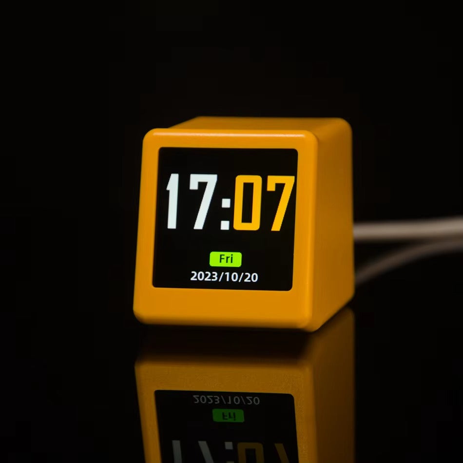 Premium Creative Smart WiFi Desktop Clock for iPhone –Mini Weather Display with Cute Animations, Electronic Photo Frame