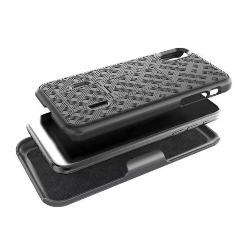 Robust Apple iPhone Case, MagSafe Compatible, Camera Lens & Screen Protection, Ultra Thin, Shockproof, Magnetic Full All Around Cover – Hybrid Defender Holster Case with Belt Clip for Rugged Daily Protection