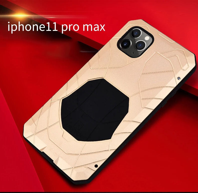 Luxury Apple iPhone Case, MagSafe Compatible, Camera Lens & Screen Protection, Ultra Thin, Shockproof, Magnetic Full All Around Cover – Aluminum Metal & Silicone Case with Dirt-Resistant Shockproof Design